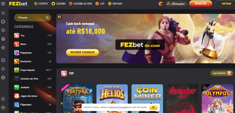 Outros jogos do cassino onlineFezbet